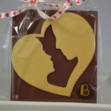 Plaque Chocolat Lait Valentin Valentine