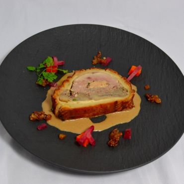Pâté chaud de caille et foie gras